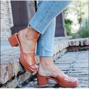 Steve Madden Tan Block Heel Sandals